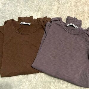 American Giant long sleeve EUC shirts 2 medium